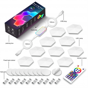  DIY Multi Color Sexangle Lamp